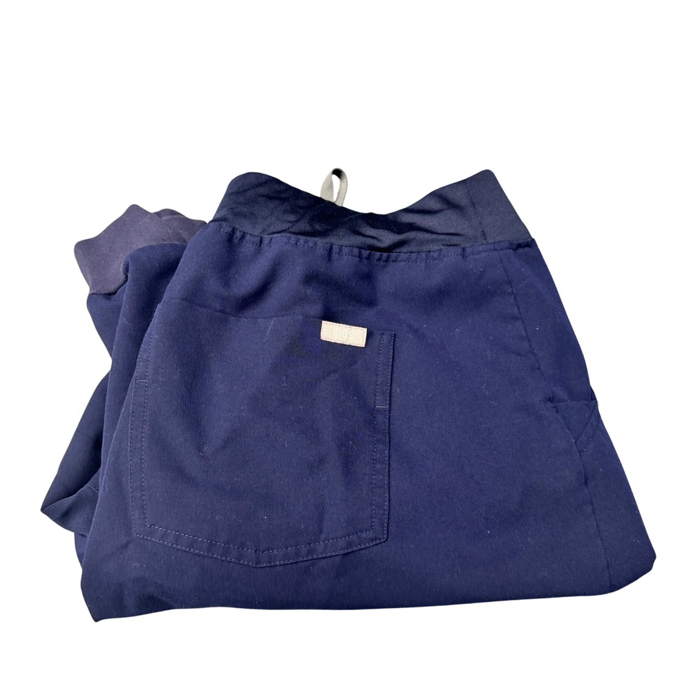 FIGS Scrub Pants‎ Womens Large High Waist Zamora Jogger Navy Blue Medical